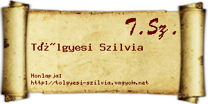 Tölgyesi Szilvia névjegykártya